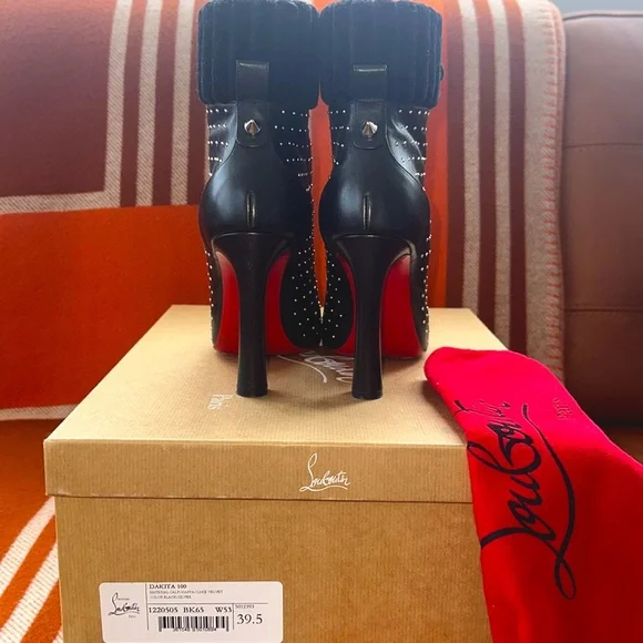 CHRISTIAN LOUBOUTIN Dakita 100 Studded Booties Ankle Boots & Booties